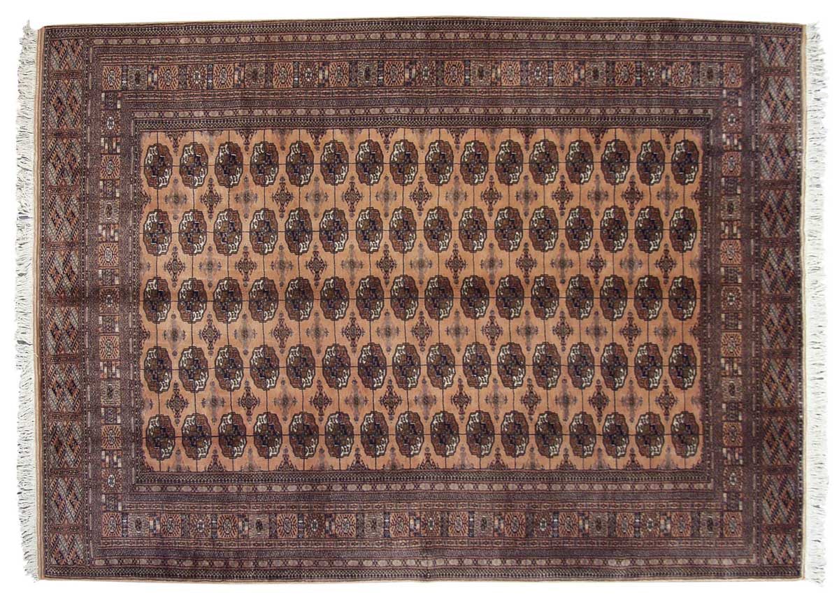 8x11 Bokhara Rose Oriental Rug 021520 8x11 Bokhara Rose Oriental Rug 021520