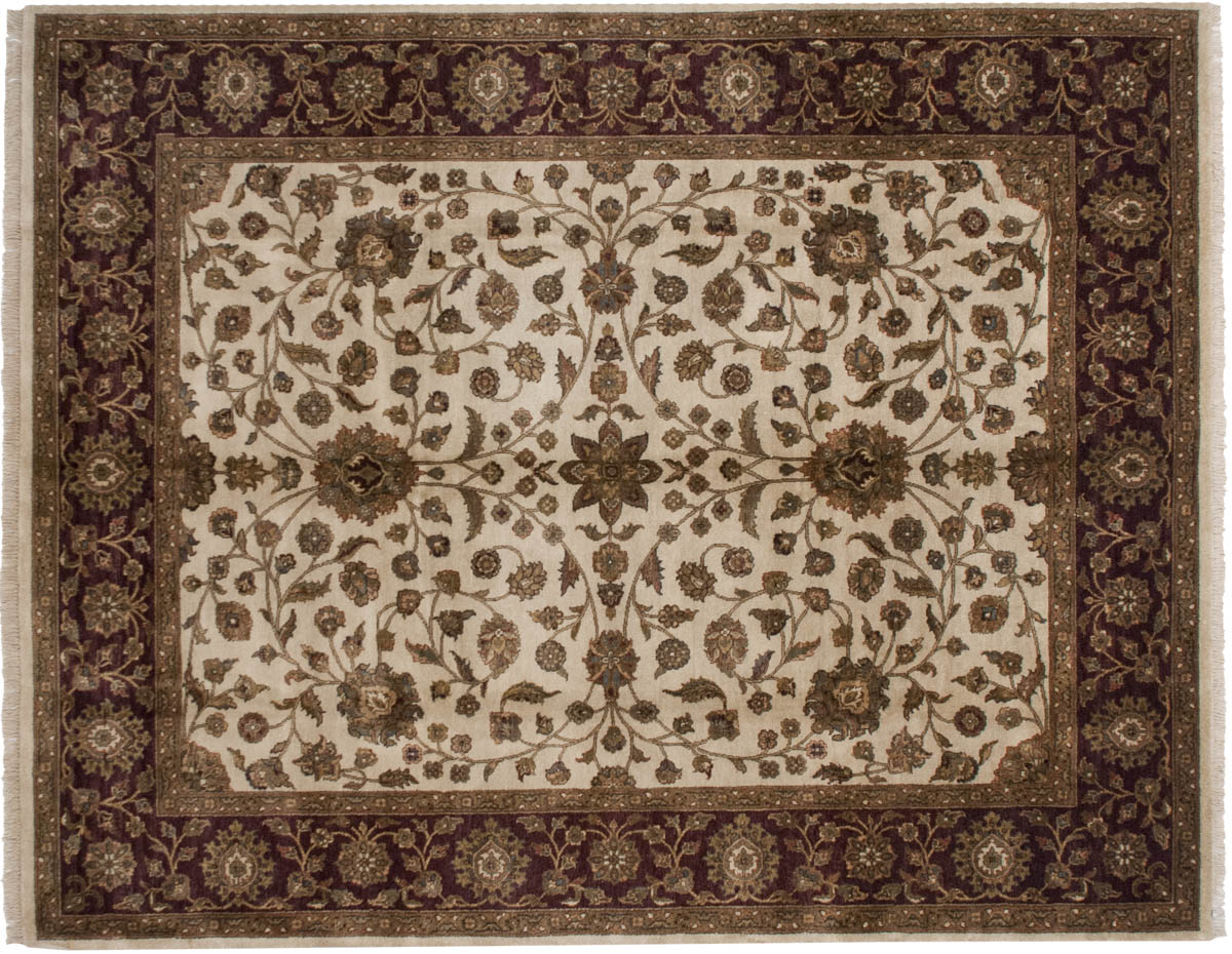 9x10 Jaipur Ivory Oriental Rug 011424