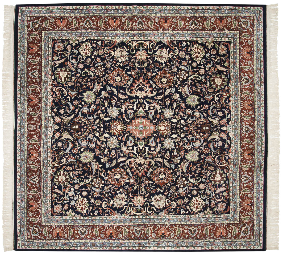 9x10 Kashan Blue Oriental Square Rug 033737