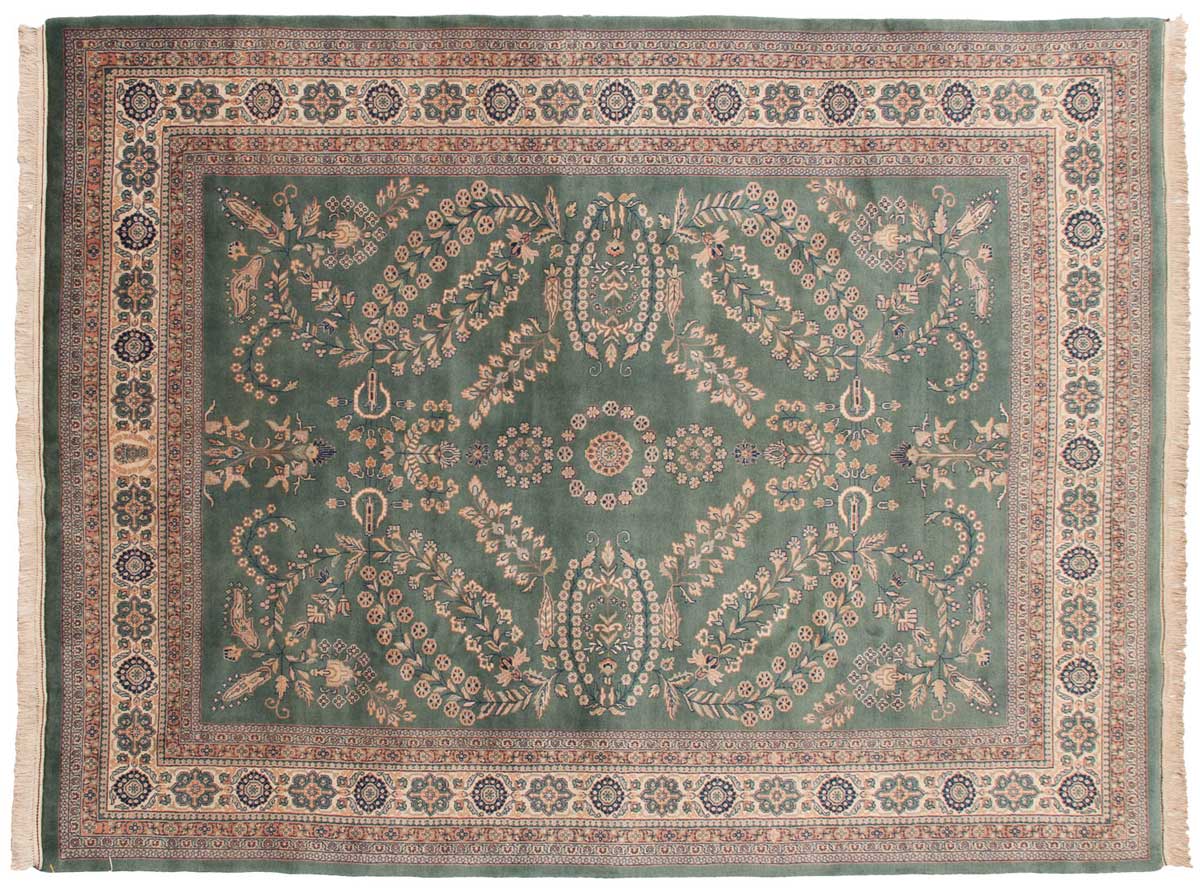 9x11 Sarouk Teal Oriental Rug 031015 9x11 Sarouk Teal Oriental Rug 031015