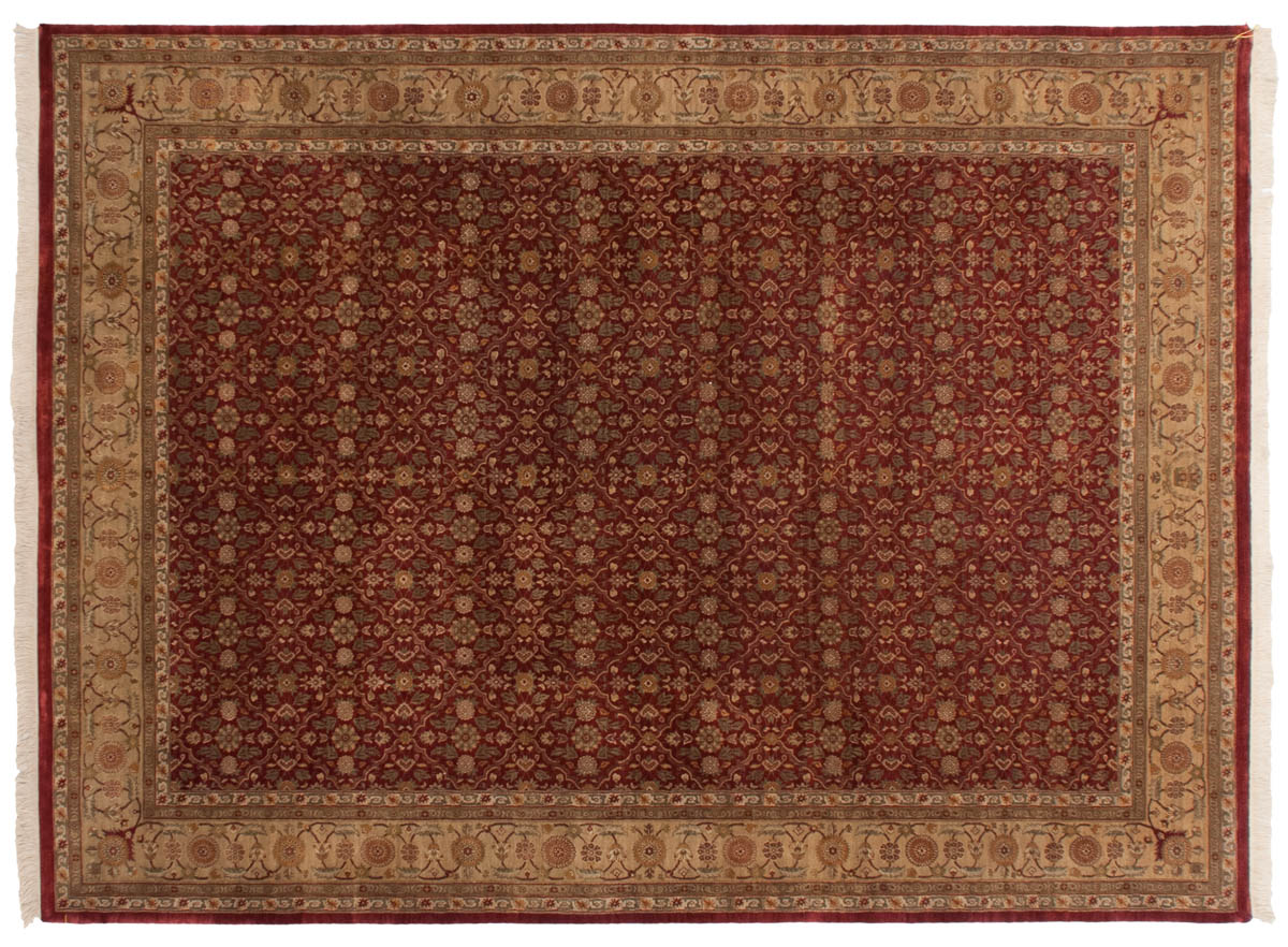 9x12 Agra Burgundy Oriental Rug 039526 9x12 Agra Burgundy Oriental Rug 039526