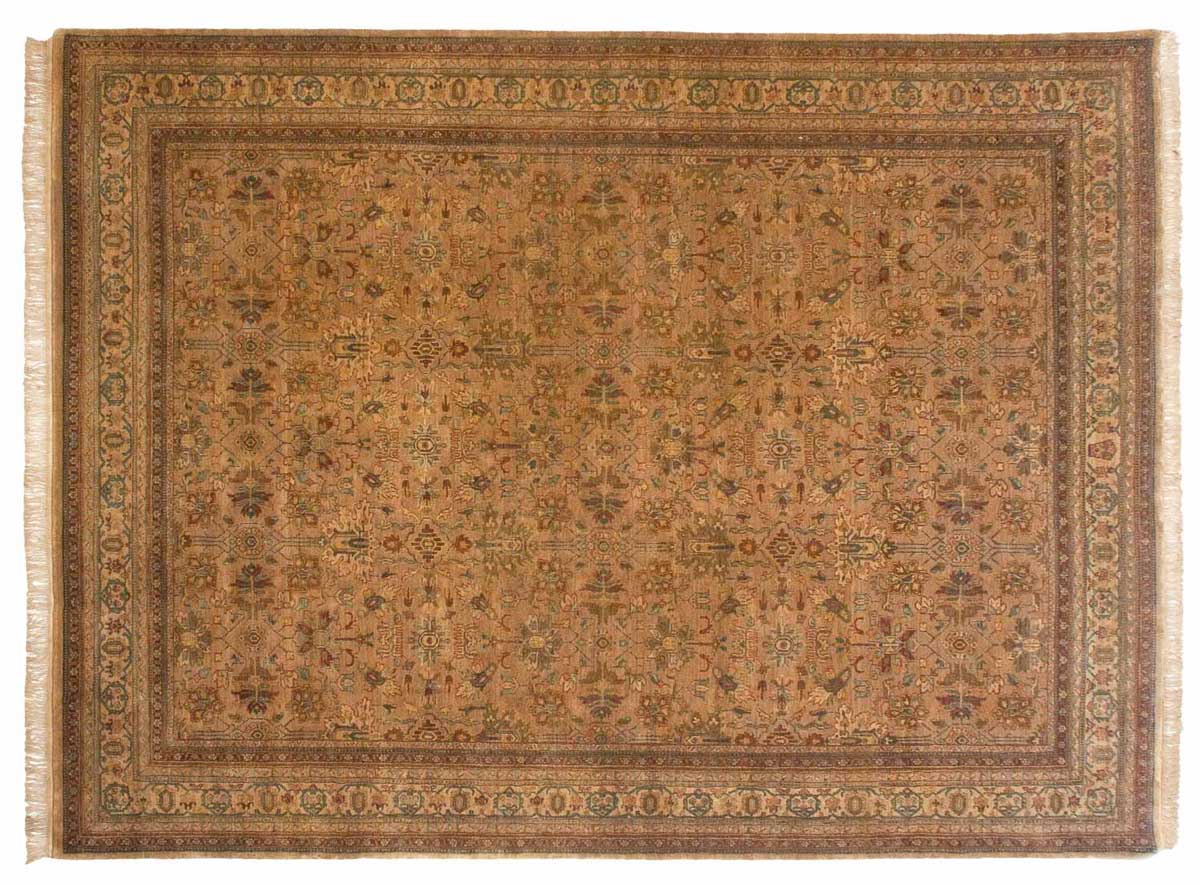 9x12 Bibikabad Beige Oriental Rug 037939 9x12 Bibikabad Beige Oriental Rug 037939