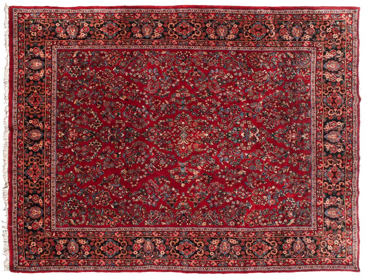 9x12 Persian Sarouk Red Oriental Rug 034806 9x12 Persian Sarouk Red Oriental Rug 034806