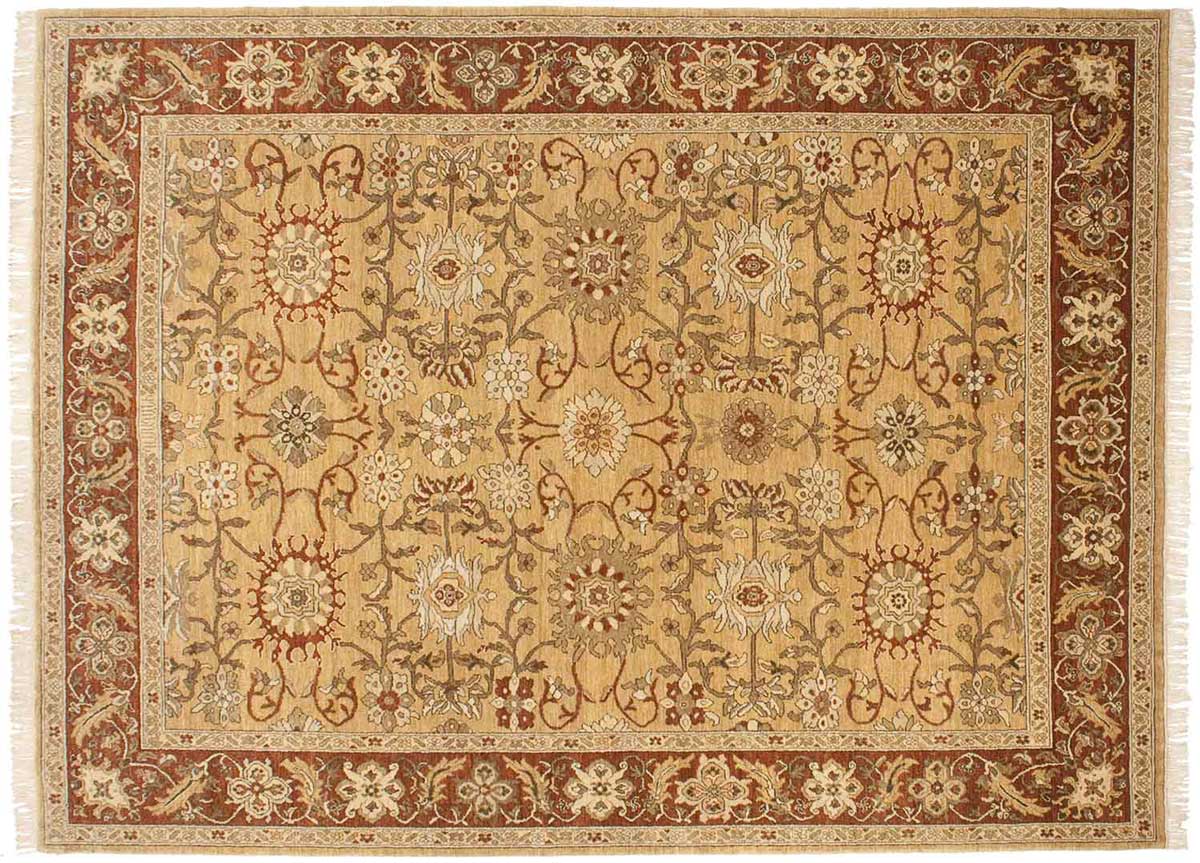 9x12 Sultanabad Gold Oriental Rug 020991 9x12 Sultanabad Gold Oriental Rug 020991