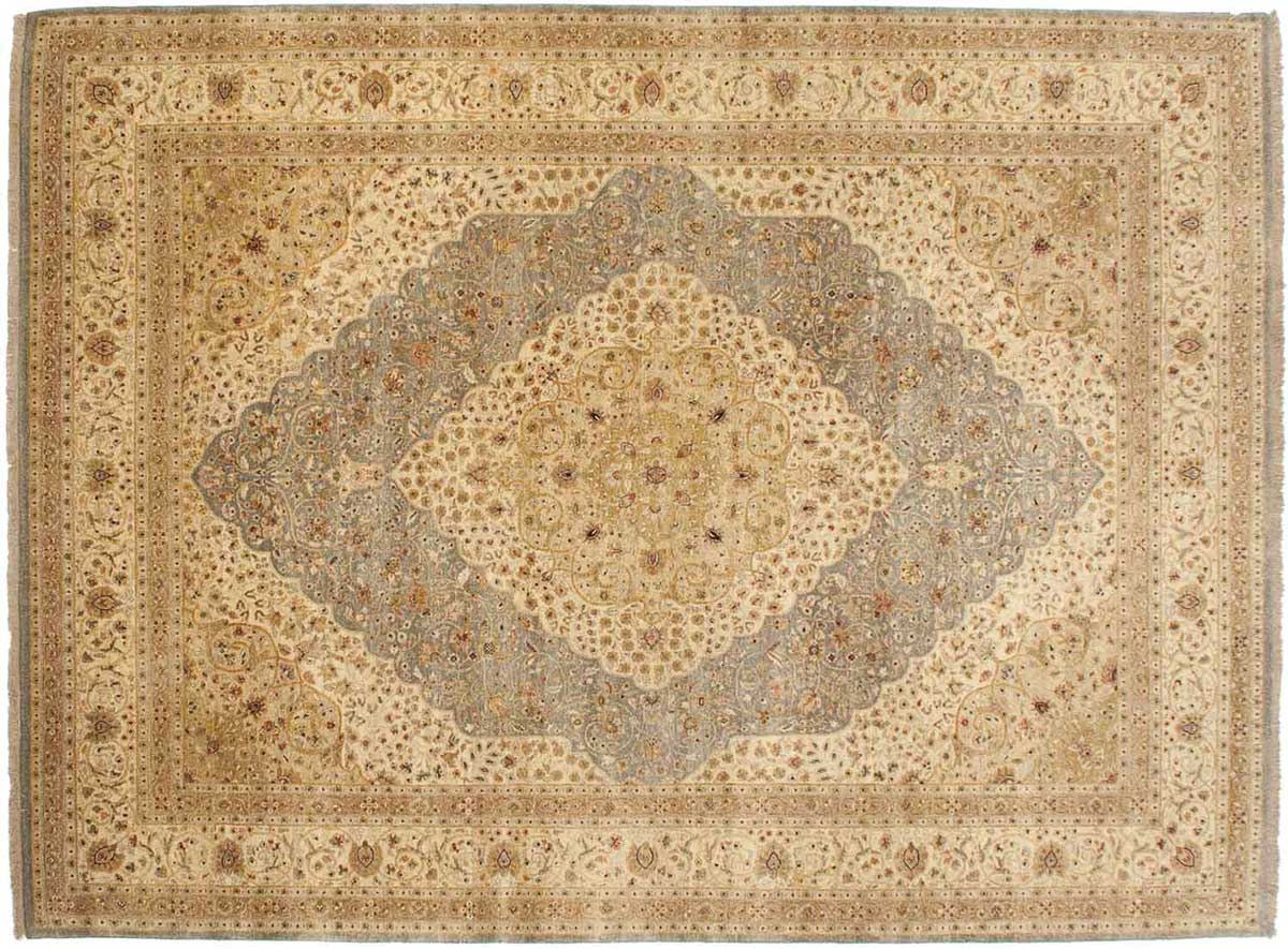 9x12 Tabriz Blue Oriental Rug 042760